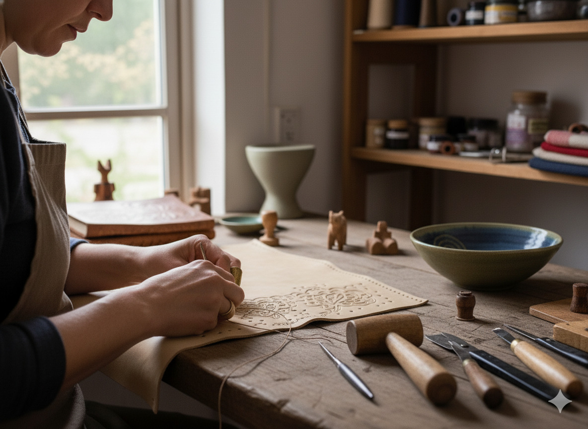 Maakproces van handwerk